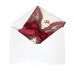 Wine Red Invitation Laser Wedding Invitation Card With Ribbon Bow